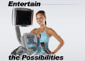 scifit entertainment system, scifit tv system, commercial fitness, 